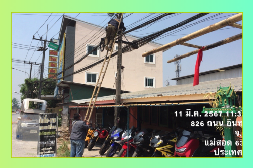 เจ้าหน้าที่กองยุทธศาสตร์และงบประมาณ ดำเนินการตามคำร้อง ขอซ่อมแซมเคเบิ้ลทีวี