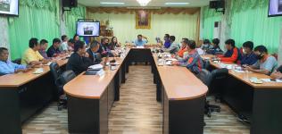 การประชุม เรื่อง การจัดระเบียบสายไฟฟ้าและสายสัญญาณสื่อสารในเขตเทศบาลนครแม่สอด