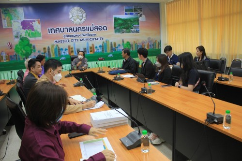 กองยุทธศาสตร์และงบประมาณ ต้อนรับ ผู้อำนวยการสำนักอนุญาตประกอบกิจการโครงข่าย สิ่งอำนวยความสะดวก และเครื่องวิทยุคมนาคม พร้อมคณะ