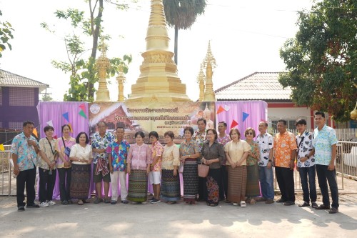 เทศบาลนครแม่สอดร่วมจัดกิจกรรมสรงน้ำพระธาตุเจดีย์วัดดอนแก้ว