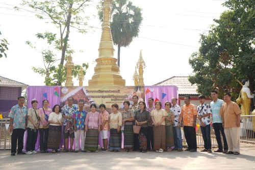 เทศบาลนครแม่สอดร่วมจัดกิจกรรมสรงน้ำพระธาตุเจดีย์วัดดอนแก้ว
