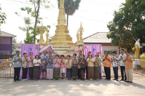 เทศบาลนครแม่สอดร่วมจัดกิจกรรมสรงน้ำพระธาตุเจดีย์วัดดอนแก้ว