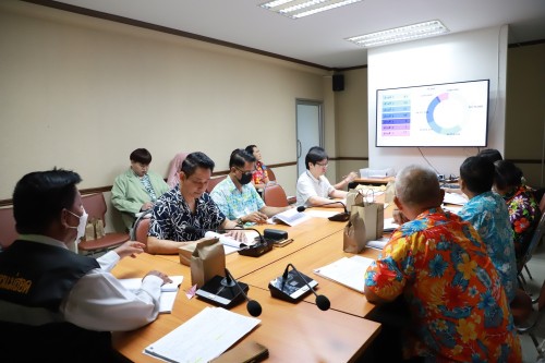 กองยุทธศาสตร์และงบประมาณ จัดประชุมคณะกรรมการติดตามและประเมินผลแผนพัฒนาเทศบาลนครแม่สอด ประจำปีงบประมาณ พ.ศ. 2567