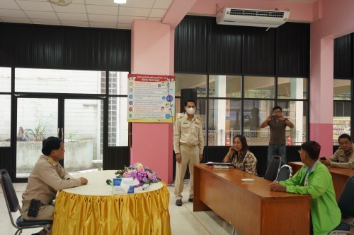 ายกเทศมนตรีนครแม่สอดพร้อมคณะผู้บริหารลงพื้นที่ตรวจเยี่ยมสถานศึกษาในสังกัด