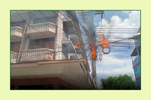 เจ้าหน้าที่กองยุทธศาสตร์และงบประมาณ ดำเนินการตามคำร้อง ขอซ่อมแซมเคเบิ้ลทีวี