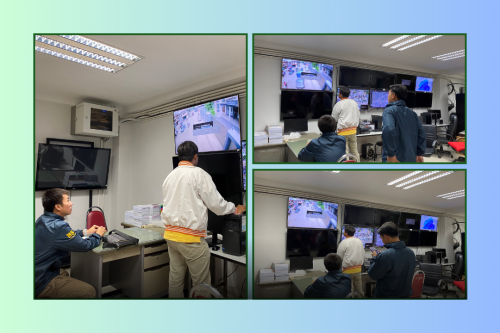 เจ้าหน้าที่กองยุทธศาสตร์และงบประมาณ ดำเนินการตามคำร้อง ขอซ่อมแซมเคเบิ้ลทีวี และขอดูกล้องวงจรปิด