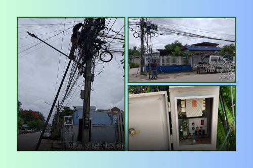 เจ้าหน้าที่กองยุทธศาสตร์และงบประมาณ ดำเนินการตามคำร้องขอซ่อมแซมเคเบิ้ลทีวี และคำขอใช้ข้อมูลจากกล้องวงจรปิด