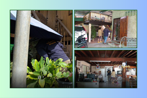 เจ้าหน้าที่กองยุทธศาสตร์และงบประมาณ ดำเนินการตามคำร้องขอซ่อมแซมเคเบิ้ลทีวี