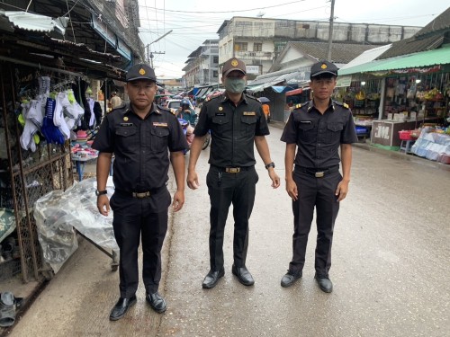เจ้าหน้าที่เทศกิจ ออกตรวจความเรียบร้อยและจัดระเบียบตลาดเทศบาลนครแม่สอด 24 มิถุนายน 2567