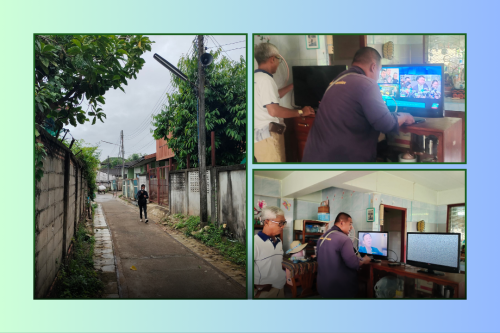 เจ้าหน้าที่กองยุทธศาสตร์และงบประมาณ ดำเนินการตามคำร้องขอซ่อมแซมเคเบิ้ลทีวี และคำขอใช้ข้อมูลจากกล้องวงจรปิด