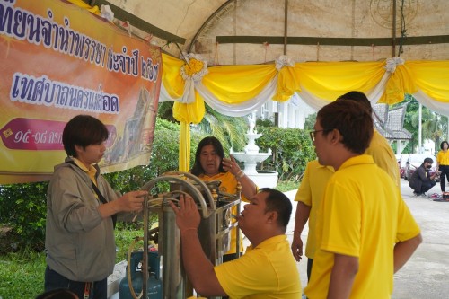 เทศบาลนครแม่สอดจัดพิธีหล่อเทียนจำนำพรรษา ประจำปี 2567