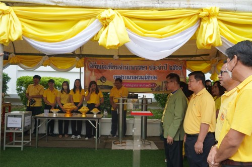 เทศบาลนครแม่สอดจัดพิธีหล่อเทียนจำนำพรรษา ประจำปี 2567