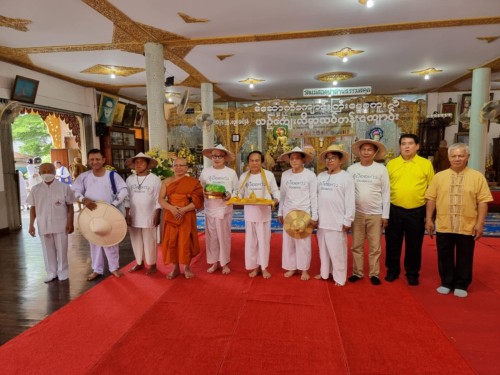 เทศบาลนครแม่สอดร่วมกับวัดแม่ซอดหน้าด่าน ร่วมสืบสานประเพณีแล้อุ๊ปั๊ดตะก่า ประจำปี 2567