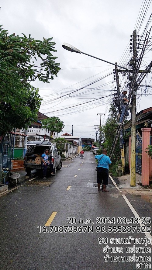 เจ้าหน้าที่กองยุทธศาสตร์และงบประมาณ ดำเนินการตามคำร้องขอซ่อมแซมเคเบิ้ลทีวี และขอใช้ข้อมูลจากกล้องวงจรปิด