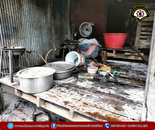 ดับเพลิงนครแม่สอด ออกระงับเหตุเพลิงไหม้เพิงพักอาศัยของประชาชน บริเวณใกล้เคียงมัสยิดมะดีนะฮ์