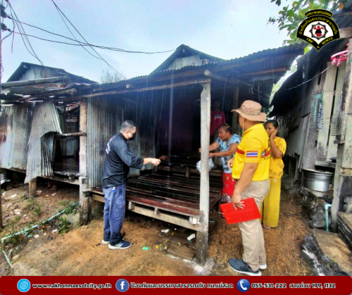 ดับเพลิงนครแม่สอด ออกระงับเหตุเพลิงไหม้เพิงพักอาศัยของประชาชน บริเวณใกล้เคียงมัสยิดมะดีนะฮ์