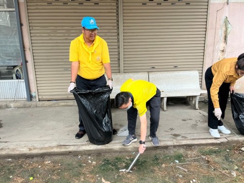 กองช่างสุขาภิบาลได้เข้าร่วมกิจกรรมจิตอาสาพัฒนาปรับปรุงภูมิทัศน์เฉลิมพระเกียรติ พระบาทสมเด็จพระเจ้าอยู่หัว เนื่องในโอกาสพระราชพิธีมหามงคลเฉลิมพระชนมพรรษา 6 รอบ 28 กรกฎาคม 2567