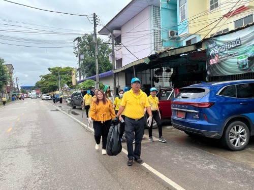 กองช่างสุขาภิบาลได้เข้าร่วมกิจกรรมจิตอาสาพัฒนาปรับปรุงภูมิทัศน์เฉลิมพระเกียรติ พระบาทสมเด็จพระเจ้าอยู่หัว เนื่องในโอกาสพระราชพิธีมหามงคลเฉลิมพระชนมพรรษา 6 รอบ 28 กรกฎาคม 2567