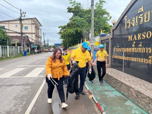 กองช่างสุขาภิบาลได้เข้าร่วมกิจกรรมจิตอาสาพัฒนาปรับปรุงภูมิทัศน์เฉลิมพระเกียรติ พระบาทสมเด็จพระเจ้าอยู่หัว เนื่องในโอกาสพระราชพิธีมหามงคลเฉลิมพระชนมพรรษา 6 รอบ 28 กรกฎาคม 2567