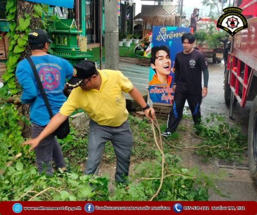 ดับเพลิงนครแม่สอด ร่วมกิจกรรมจิตอาสาพัฒนาปรับปรุงภูมิทัศน์เฉลิมพระเกียรติ พระบาทสมเด็จพระเจ้าอยู่หัว เนื่องในโอกาสพระราชพิธีมหามงคลเฉลิมพระชนมพรรษา 6 รอบ 28 กรกฎาคม 2567