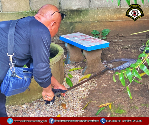 ดับพลิงนครแม่สอด ออกดำเนินการจับสัตว์เลื้อยคลาน (งู) บ้านเรือนประชาชน ชุมชนสองแคว2