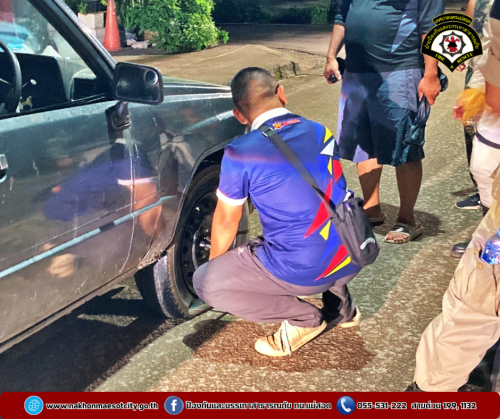  ดับเพลิงแม่สอด ออกช่วยเหลือประชาชนรถยางรั่ว บริเวณถนนอินทรคีรี ใกล้เคียงไปรษณีย์อินทรคีรี