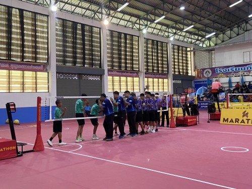 นายกเทศมนตรีนครแม่สอดพร้อมผู้บริหารร่วมให้กำลังใจนักเรียนในสังกัด โครงการจัดส่งนักกีฬาเข้าร่วมแข่งขันกีฬานักเรียนองค์กรปกครองส่วนท้องถิ่น ระดับประเทศ ณ จังหวัดร้อยเอ็ด