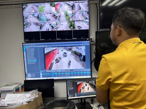 เจ้าหน้าที่กองยุทธศาสตร์และงบประมาณ ดำเนินการตามคำขอใช้ข้อมูลจากกล้องวงจรปิด