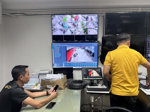 เจ้าหน้าที่กองยุทธศาสตร์และงบประมาณ ดำเนินการตามคำขอใช้ข้อมูลจากกล้องวงจรปิด