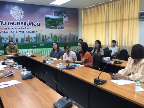 ต้อนรับคณะจาก กรมควมคุมโรคกองระบาดวิทยา ร่วมกับศูนย์ความร่วมมือไทย - สหรัฐ ด้านสาธารณสุข