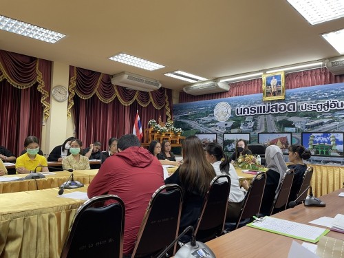 กองยุทธศาสตร์และงบประมาณ เข้าร่วมประชุมเจ้าหน้าที่ผู้จัดทำฎีกาและผู้ปฏิบัติงานด้านพัสดุทุกส่วนงานในสังกัดเทศบาลนครแม่สอด