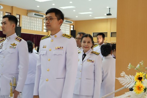 กองการเจ้าหน้าที่ ร่วมถวายพวงมาลาเนื่องในวันคล้ายวันสวรรคตของพระบาทสมเด็จพระปรมินทรมหาภูมิพลอดุลยเดชบรมมนาถบพิตร 13 ตุลาคม 2567