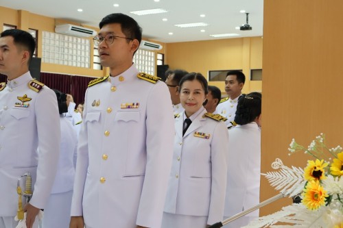 กองการเจ้าหน้าที่ ร่วมถวายพวงมาลาเนื่องในวันคล้ายวันสวรรคตของพระบาทสมเด็จพระปรมินทรมหาภูมิพลอดุลยเดชบรมมนาถบพิตร 13 ตุลาคม 2567