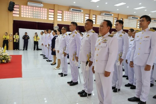 กองการเจ้าหน้าที่ ร่วมถวายพวงมาลาเนื่องในวันคล้ายวันสวรรคตของพระบาทสมเด็จพระปรมินทรมหาภูมิพลอดุลยเดชบรมมนาถบพิตร 13 ตุลาคม 2567