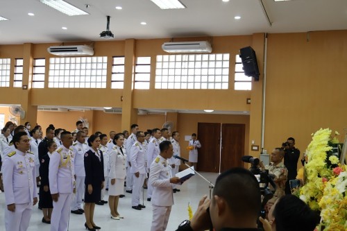 กองการเจ้าหน้าที่ ร่วมถวายพวงมาลาเนื่องในวันคล้ายวันสวรรคตของพระบาทสมเด็จพระปรมินทรมหาภูมิพลอดุลยเดชบรมมนาถบพิตร 13 ตุลาคม 2567