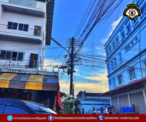 ดับเพลิงนครแม่สอด ออกระงับเหตุไฟฟ้าลัดวงจร บริเวณใกล้เคียงเซเว่นสาขา รพ.แม่สอด-ราม