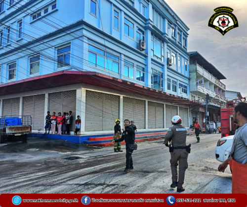 ดับเพลิงนครแม่สอด ออกระงับเหตุไฟฟ้าลัดวงจร บริเวณใกล้เคียงเซเว่นสาขา รพ.แม่สอด-ราม