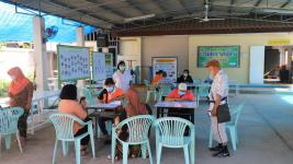 แจกเบี้ยยังชีพผู้สูงอายุ ผู้พิการ ณ ที่ทำการชุมชน