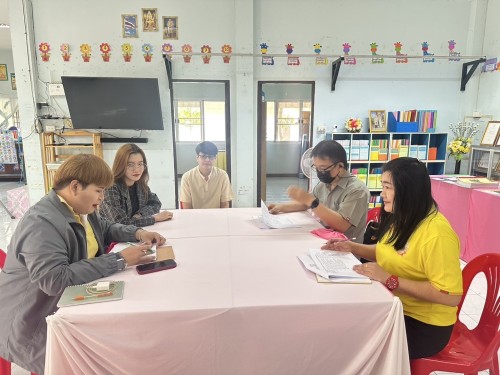 หน่วยศึกษานิเทศก์ติดตามการดำเนินงานตามแบบประกันคุณภาพภายในศูนย์พัฒนาเด็กเล็กสังกัดกองการศึกษา เทศบาลนครแม่สอด