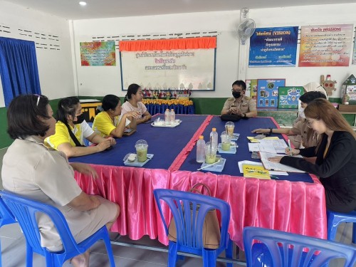 หน่วยศึกษานิเทศก์ติดตามการดำเนินงานตามแบบประกันคุณภาพภายในศูนย์พัฒนาเด็กเล็กสังกัดกองการศึกษา เทศบาลนครแม่สอด