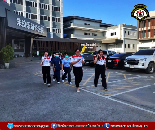 ดับเพลิงนครแม่สอด ร่วมฝึกซ้อมดับเพลิงและอพยพหนีไฟ ณ โรงพยาบาลจุฬารัตน์ แม่สอด