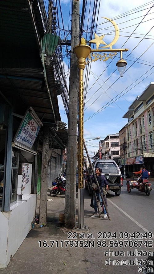 เจ้าหน้าที่กองยุทธศาสตร์และงบประมาณ ดำเนินการตามคำร้องขอติดตั้งเคเบิ้ลทีวี เพื่อการศึกษาเทศบาลนครแม่สอด