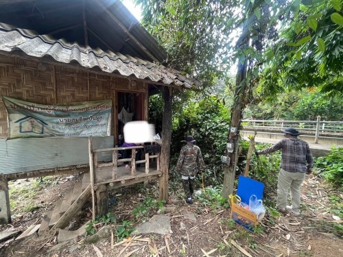 ลงพื้นที่ดำเนินกิจกรรม“คุณนะทำ”ด้วยการปรับสภาพแวดล้อมบริเวณที่ิยู่อาศัยแก่คนพิการที่มีภาวะต้องได้รับการฟื้นฟู ชุมชนสองแควสอง