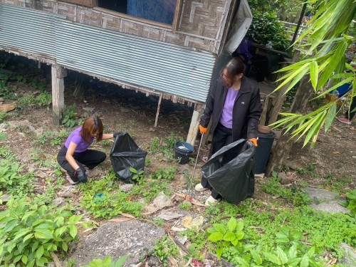 ลงพื้นที่ดำเนินกิจกรรม“คุณนะทำ”ด้วยการปรับสภาพแวดล้อมบริเวณที่ิยู่อาศัยแก่คนพิการที่มีภาวะต้องได้รับการฟื้นฟู ชุมชนสองแควสอง