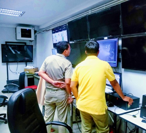 เจ้าหน้าที่กองยุทธศาสตร์และงบประมาณ ดำเนินการตามคำขอใช้ข้อมูลจากกล้องวงจรปิด