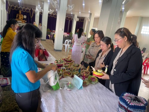 เข้าร่วมการประชุมสภากาแฟสัญจร ของกลุ่มพัฒนาสตรี ครั้งที่ 7 เพื่อพบปะแลขับเคลื่อนงานของกลุ่มพัฒนาสตรีเทศบาลนครแม่สอด ณ วัดดอนไชย