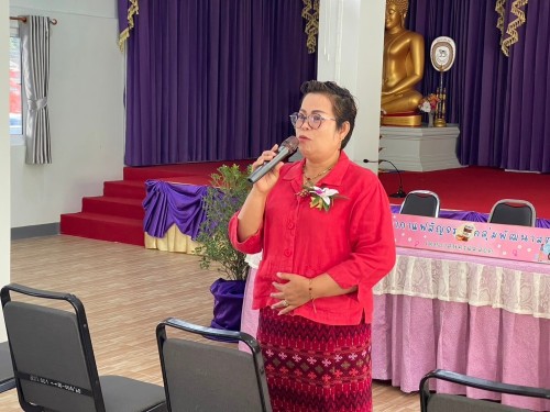 เข้าร่วมการประชุมสภากาแฟสัญจร ของกลุ่มพัฒนาสตรี ครั้งที่ 7 เพื่อพบปะแลขับเคลื่อนงานของกลุ่มพัฒนาสตรีเทศบาลนครแม่สอด ณ วัดดอนไชย