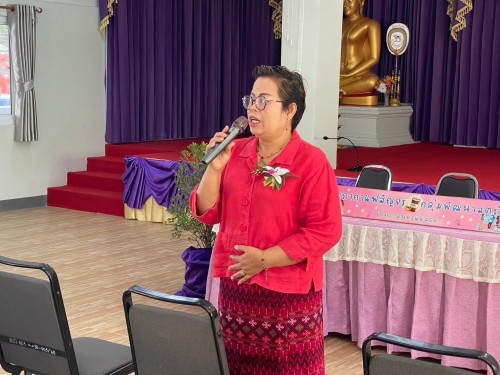 เข้าร่วมการประชุมสภากาแฟสัญจร ของกลุ่มพัฒนาสตรี ครั้งที่ 7 เพื่อพบปะแลขับเคลื่อนงานของกลุ่มพัฒนาสตรีเทศบาลนครแม่สอด ณ วัดดอนไชย