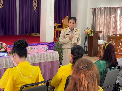 เข้าร่วมการประชุมสภากาแฟสัญจร ของกลุ่มพัฒนาสตรี ครั้งที่ 7 เพื่อพบปะแลขับเคลื่อนงานของกลุ่มพัฒนาสตรีเทศบาลนครแม่สอด ณ วัดดอนไชย