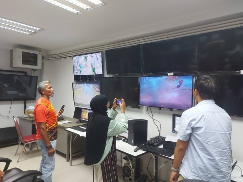 เจ้าหน้าที่กองยุทธศาสตร์และงบประมาณ ดำเนินการตามคำขอใช้ข้อมูลจากกล้องวงจรปิด